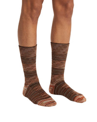 Missoni Missoni Brown Multi Mens Textured Melange Crew Socks-