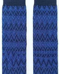 Missoni Missoni Royal Blue Mens Chevron Crew Socks-M