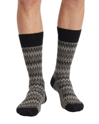 Missoni Missoni Black Cream Mens Textured Melange Crew Socks-m