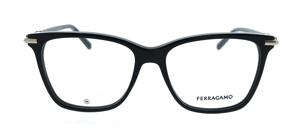 Salvatore Ferragamo Black Cat Eye SF3013 001 Eyeglasses