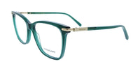 Salvatore Ferragamo Transparent Green Cat Eye SF3013 317 Eyeglasses