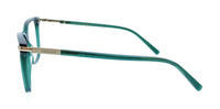 Salvatore Ferragamo Transparent Green Cat Eye SF3013 317 Eyeglasses