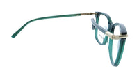 Salvatore Ferragamo Transparent Green Cat Eye SF3013 317 Eyeglasses