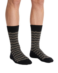 Missoni Missoni Black  Mens Wave Stripe Crew Socks-S