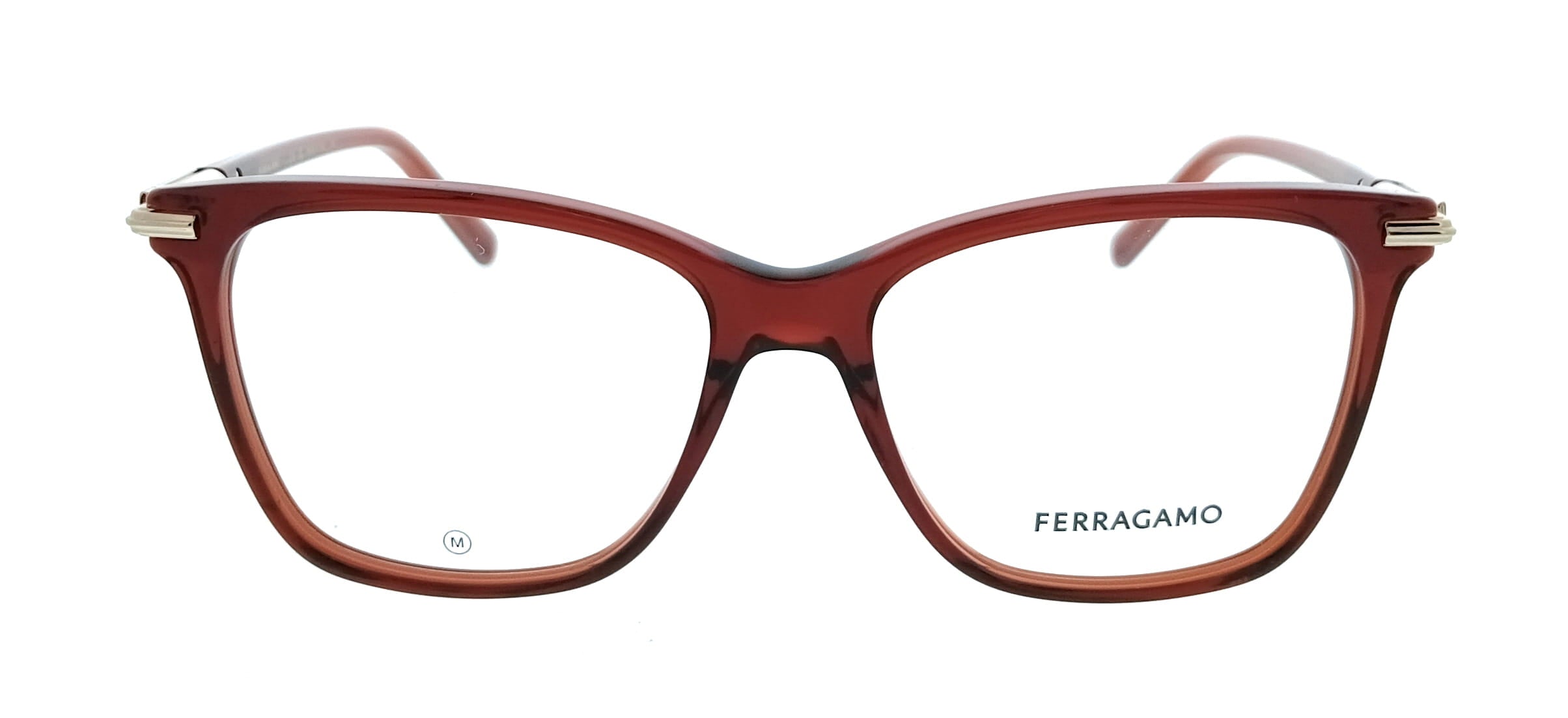 Salvatore Ferragamo Transparent Red Cat Eye SF3013 616 Eyeglasses
