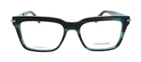Salvatore Ferragamo Striped Green Rectangle SF3014 315 Eyeglasses