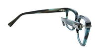 Salvatore Ferragamo Striped Green Rectangle SF3014 315 Eyeglasses