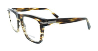 Salvatore Ferragamo Striped Brown Rectangle SF3015 216 Eyeglasses