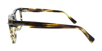 Salvatore Ferragamo Striped Brown Rectangle SF3015 216 Eyeglasses