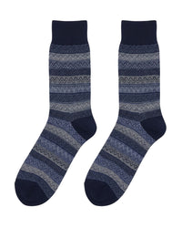 Missoni Missoni Blue Mens Textured Stripe-L