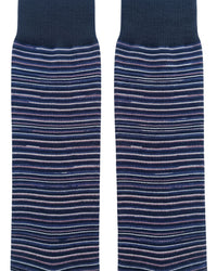Missoni Missoni Dark Navy Mens Micro Chevron Stripe Crew Socks-M