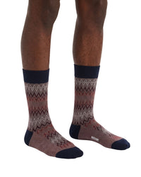 Missoni Missoni Black Mens Classic Chevron Crew Socks-M