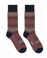 Missoni Missoni Black Mens Classic Chevron Crew Socks-M