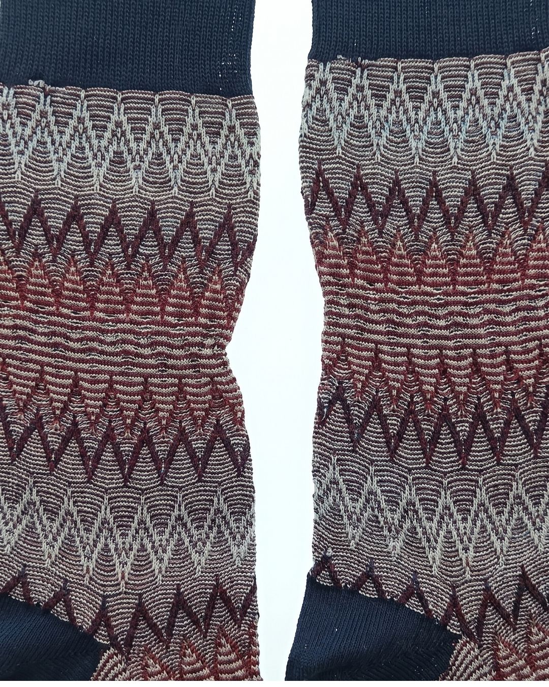 Missoni Missoni Black Mens Classic Chevron Crew Socks-M