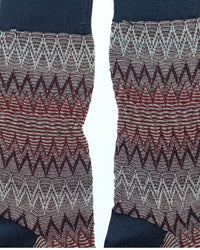 Missoni Missoni Black Mens Classic Chevron Crew Socks-M