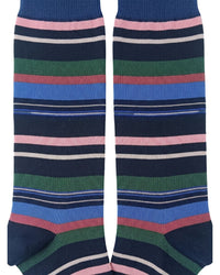 Missoni Missoni Black Green  Mens Stripe Crew Socks-M
