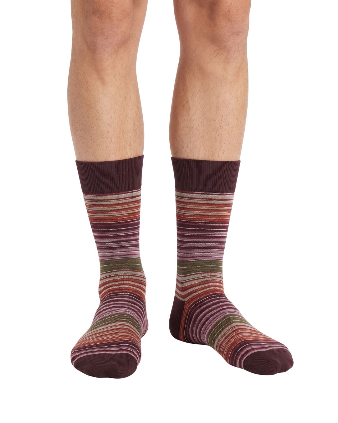 Missoni Missoni Multicolor Mens Stripe Crew Socks-M