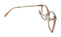 Salvatore Ferragamo Transparent Brown Cat Eye SF3024 232 Eyeglasses