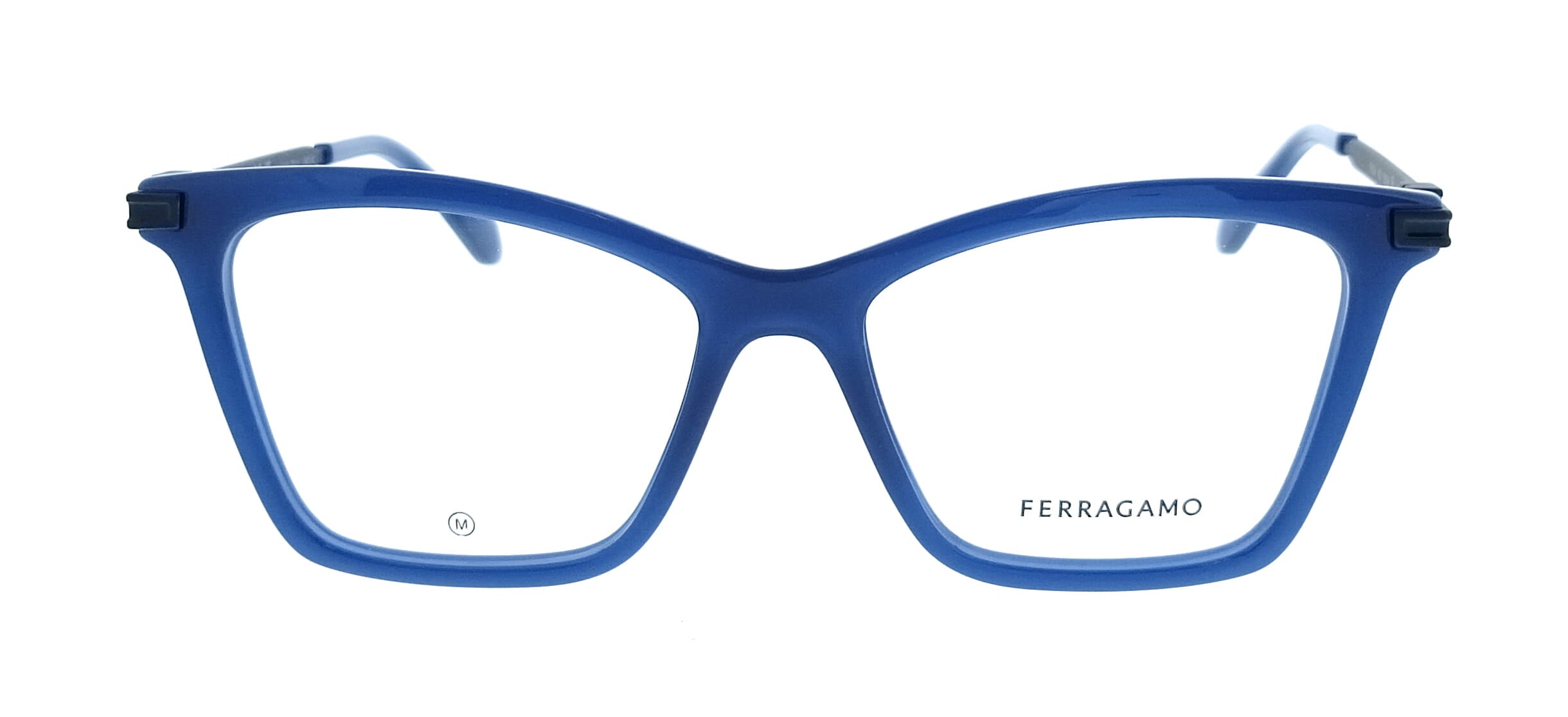 Salvatore Ferragamo Opaline Blue Cat Eye SF3024 423 Eyeglasses