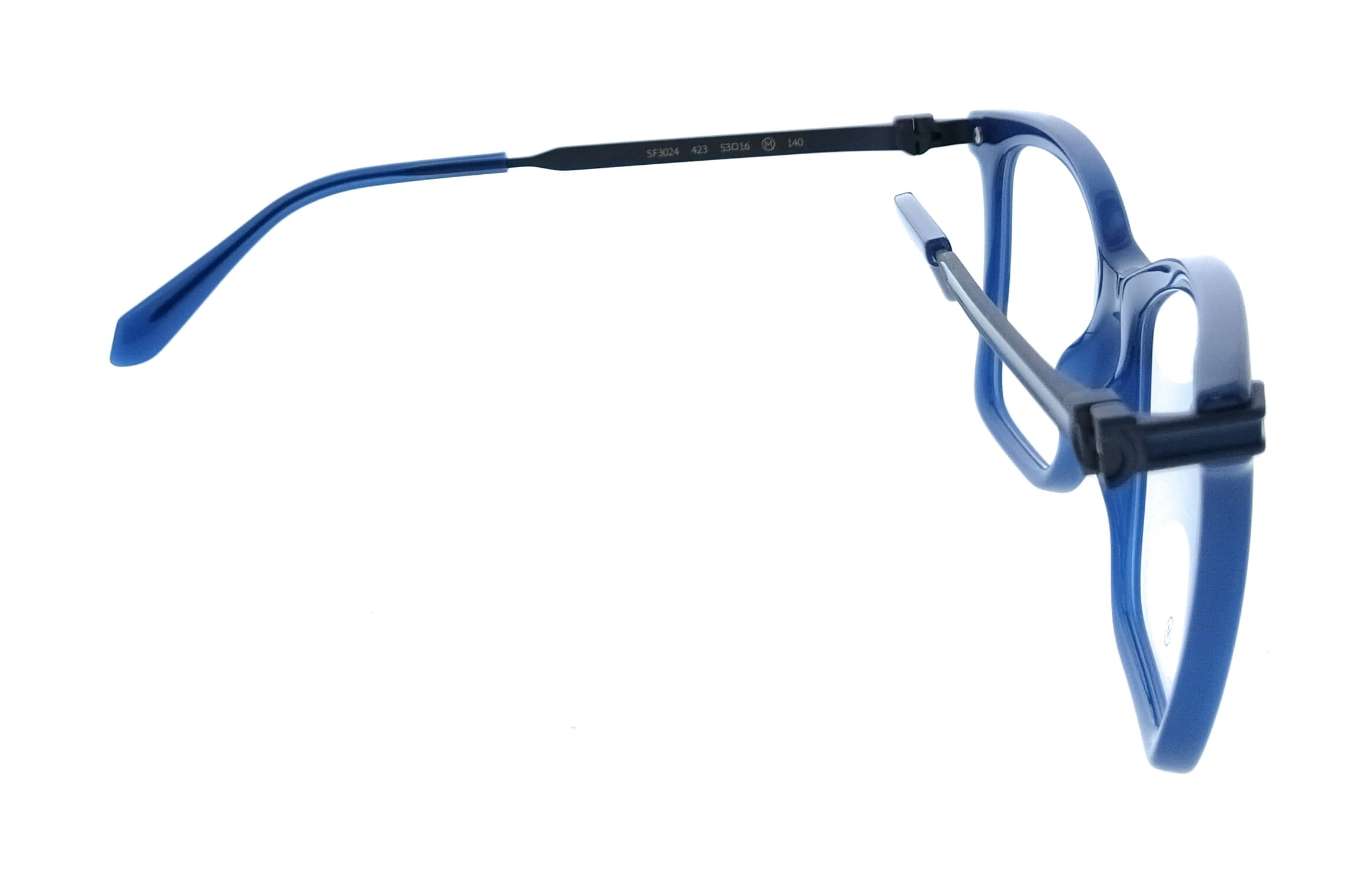 Salvatore Ferragamo Opaline Blue Cat Eye SF3024 423 Eyeglasses