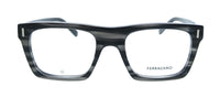 Salvatore Ferragamo Striped Grey Rectangle SF3029 014 Eyeglasses