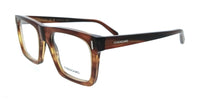 Salvatore Ferragamo Striped Brown Rectangle SF3029 216 Eyeglasses