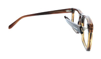 Salvatore Ferragamo Striped Brown Rectangle SF3029 216 Eyeglasses