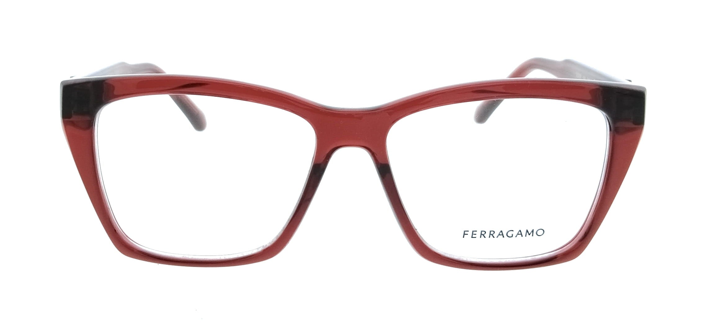 Salvatore Ferragamo Transparent Red Cat Eye SF3030E 616 Eyeglasses