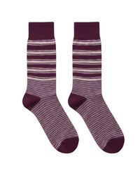 Missoni Missoni Magenta  Mens Classic Stripe Crew Socks-