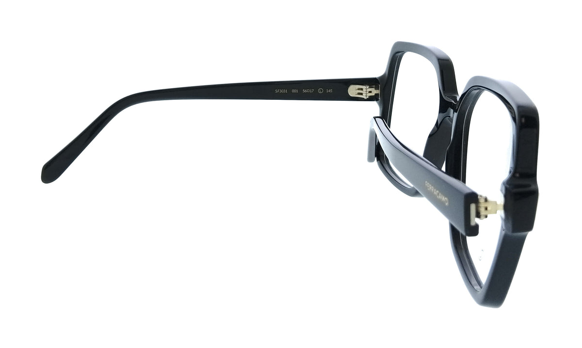 Salvatore Ferragamo Black Cat Eye SF3031 001 Eyeglasses