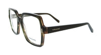 Salvatore Ferragamo Striped Brown Green Cat Eye SF3031 280 Eyeglasses