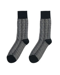 Missoni Missoni Black White Mens Speckle Chevron Crew Socks-