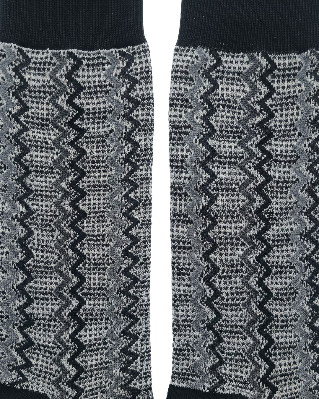 Missoni Missoni Black White Mens Speckle Chevron Crew Socks-
