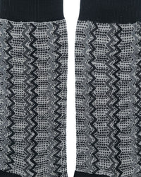 Missoni Missoni Black White Mens Speckle Chevron Crew Socks-