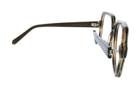 Salvatore Ferragamo Striped Brown Green Cat Eye SF3031 280 Eyeglasses