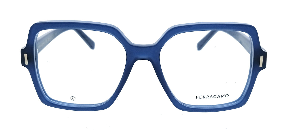 Salvatore Ferragamo Opaline Blue Cat Eye SF3031 423 Eyeglasses