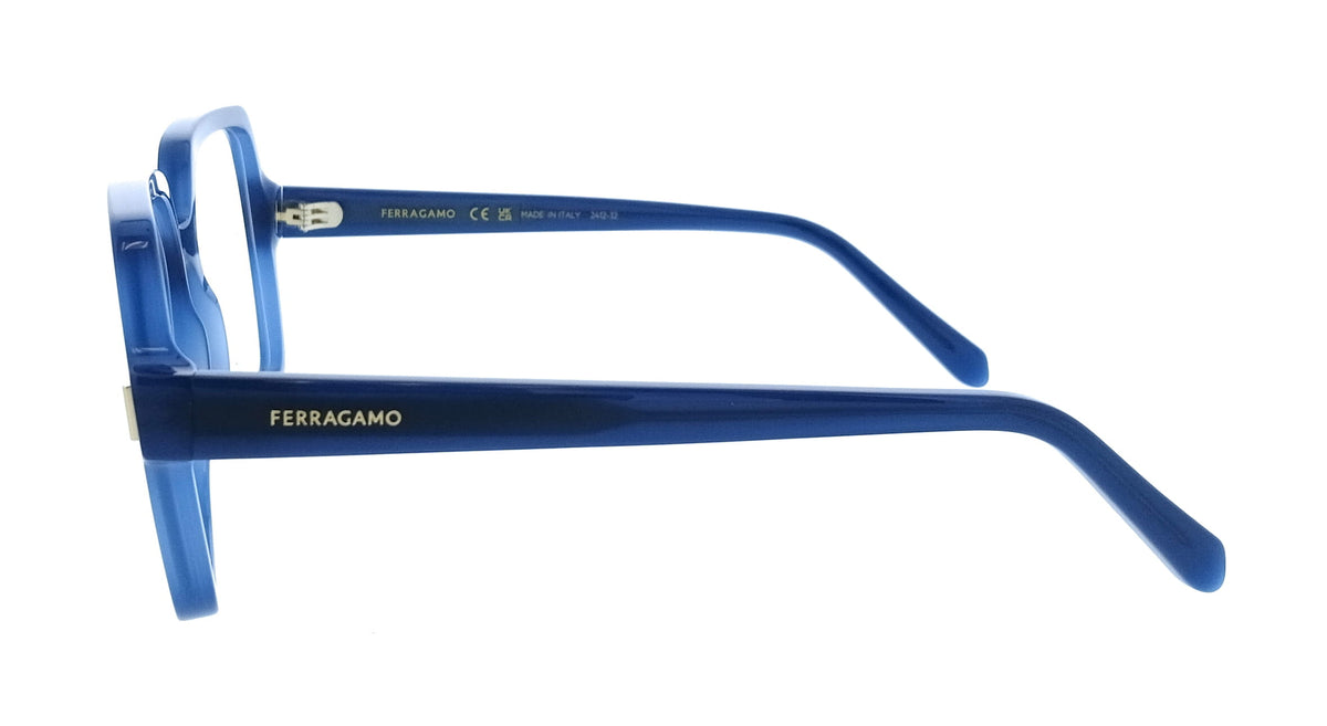 Salvatore Ferragamo Opaline Blue Cat Eye SF3031 423 Eyeglasses