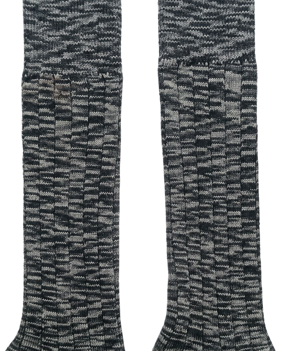 Missoni Missoni Grey  Mens Textured Ribbed Crew Socks-M