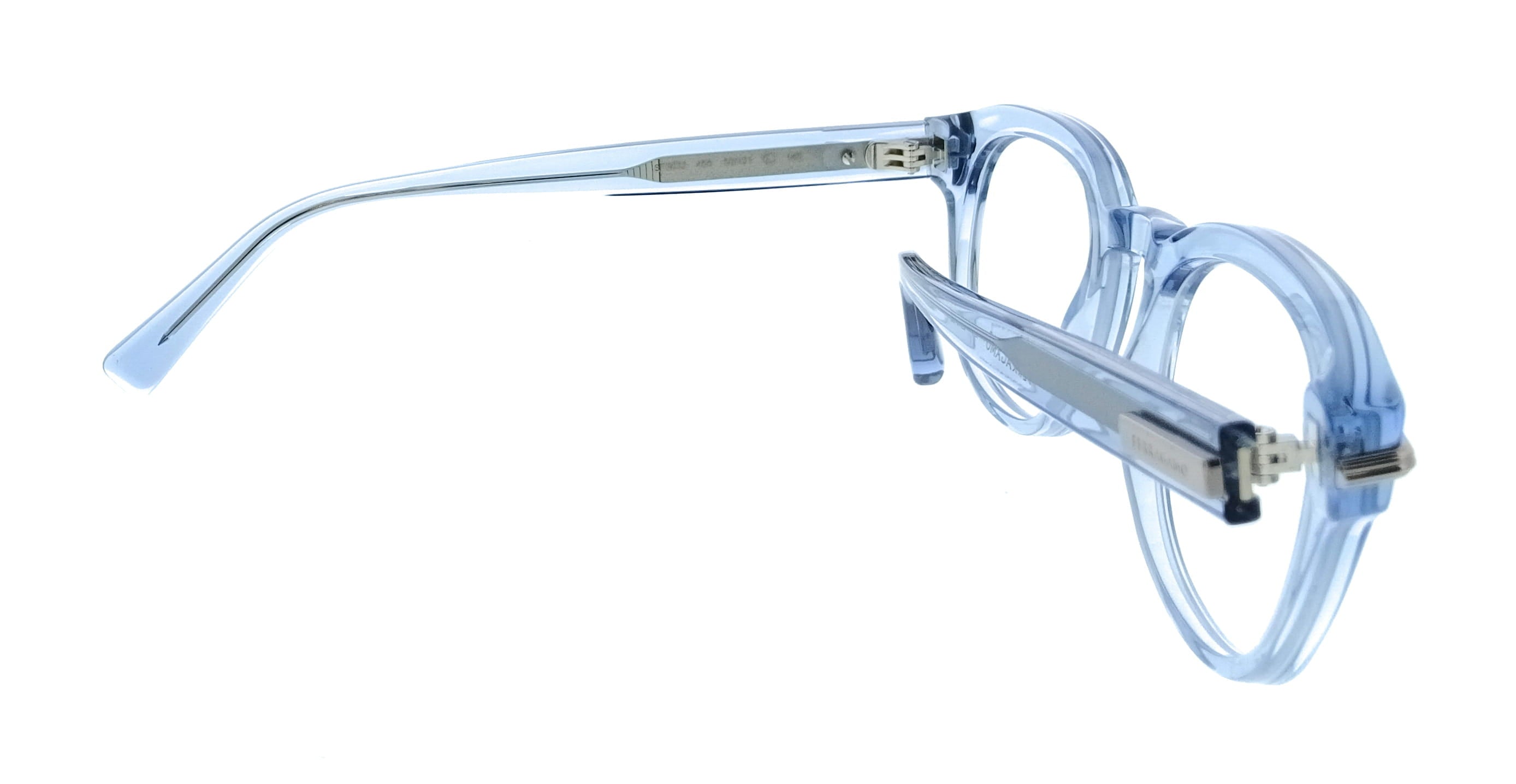 Salvatore Ferragamo Transparent Azure Rectangle SF3033 450 Eyeglasses