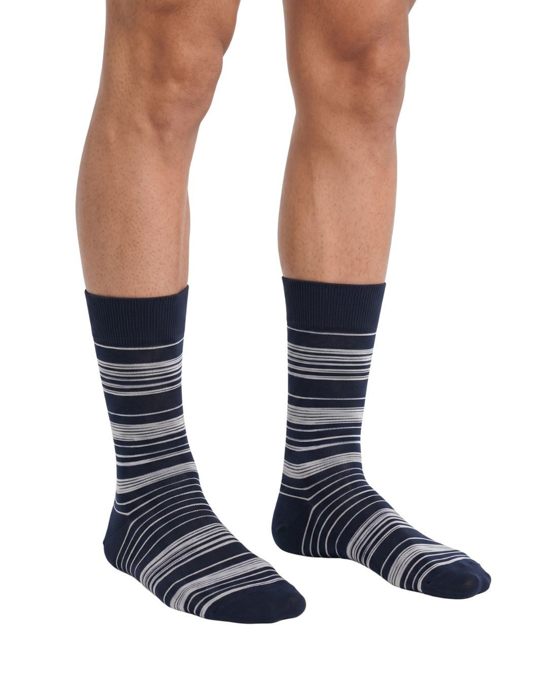 Missoni Missoni Dark Navy Mens Stripe Crew Socks-M