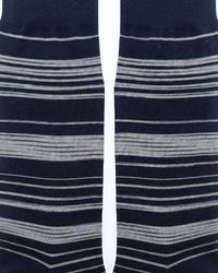 Missoni Missoni Dark Navy Mens Stripe Crew Socks-M