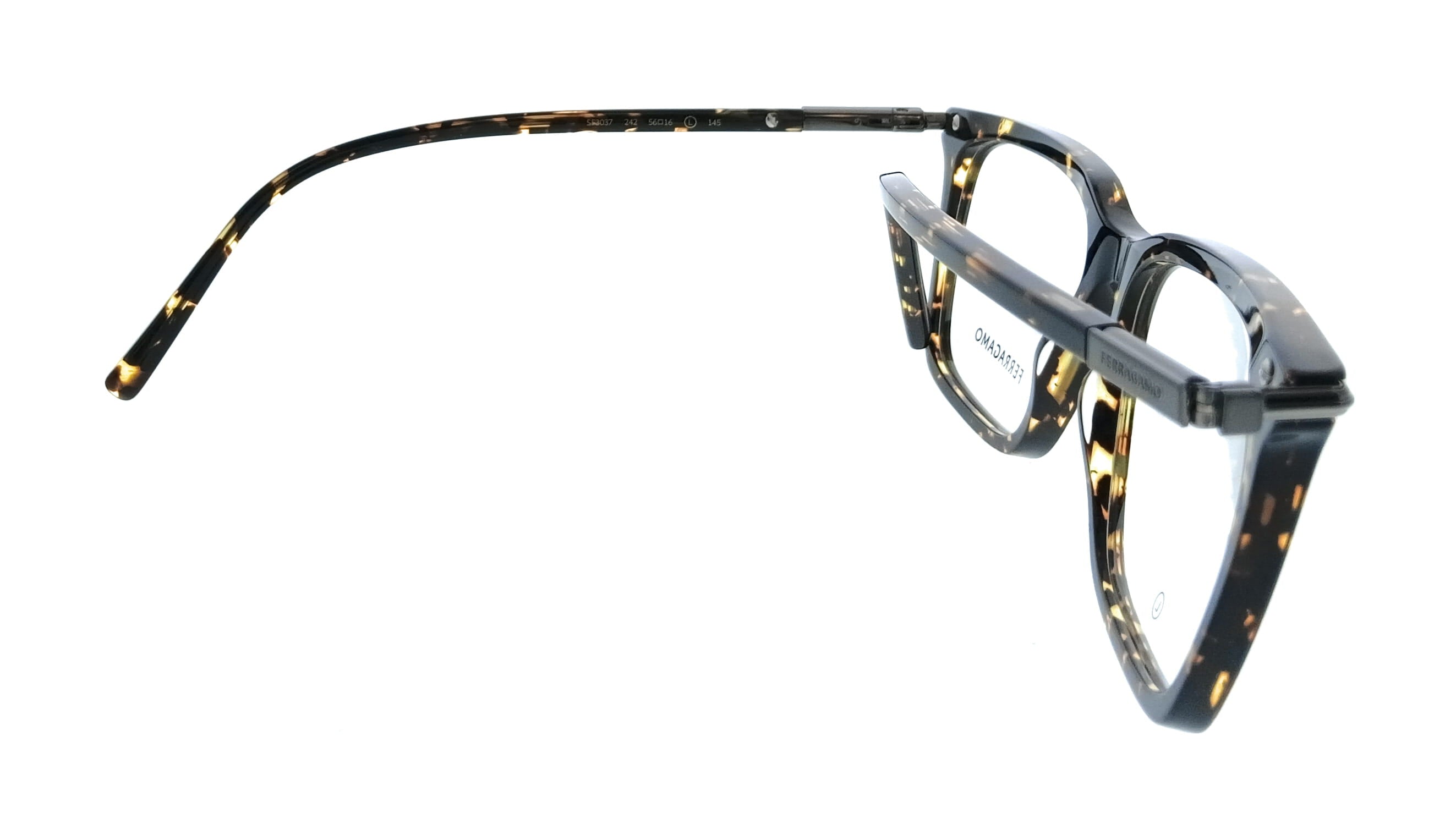 Salvatore Ferragamo Dark Tortoise Rectangle SF3037 242 Eyeglasses