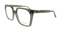 Salvatore Ferragamo Transparent Khaki Cat Eye SF3042E 320 Eyeglasses