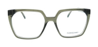 Salvatore Ferragamo Transparent Khaki Cat Eye SF3042E 320 Eyeglasses