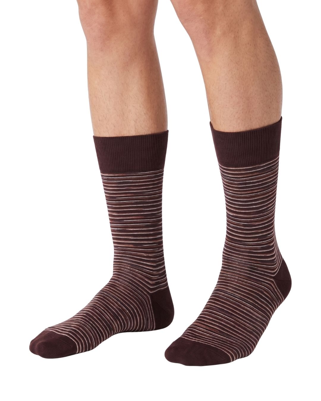 Missoni Missoni Plum  Mens Classic Stripe Crew Socks-M