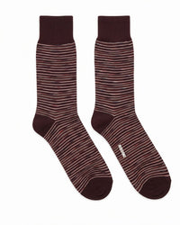 Missoni Missoni Plum  Mens Classic Stripe Crew Socks-M