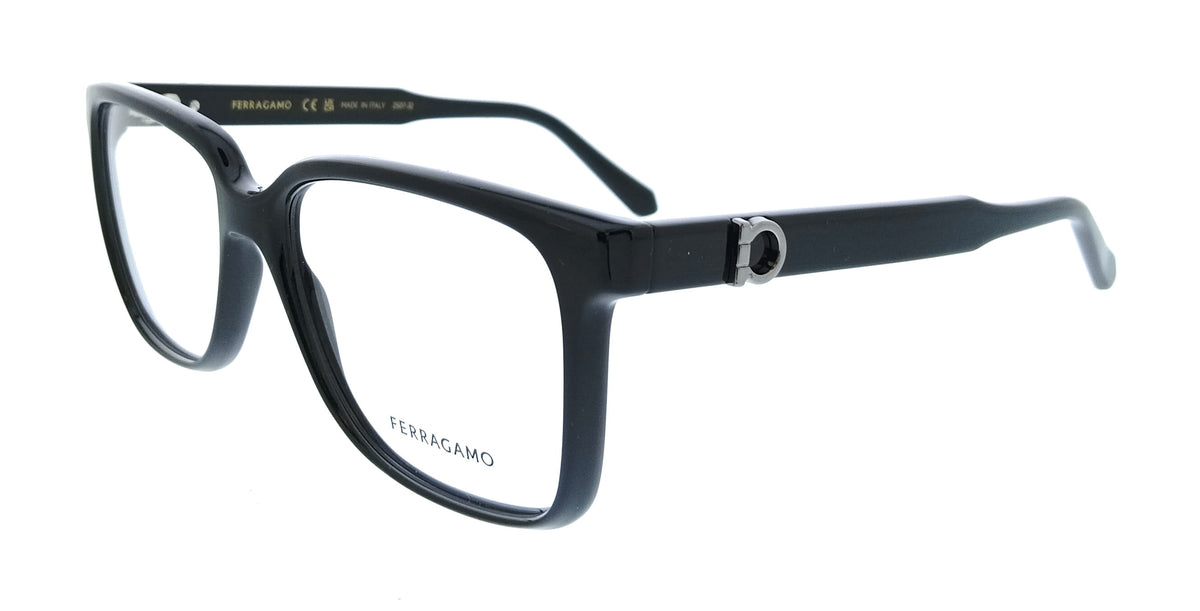 Salvatore Ferragamo Black Rectangle SF3043E 001 Eyeglasses