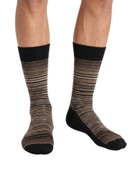 Missoni Missoni Black Camel Mens Classic Stripe Crew Socks-M