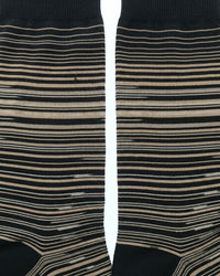 Missoni Missoni Black Camel Mens Classic Stripe Crew Socks-M
