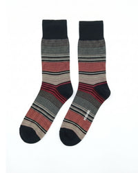 Missoni Missoni Red  Mens Classic Stripe Crew Socks-S